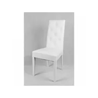 duo de chaises blanc - siena - l 54 x l 46 x h 99 cm
