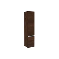 armoire haute mbh 2 portes melèze marron, butée à gauche 350x1655x370mm