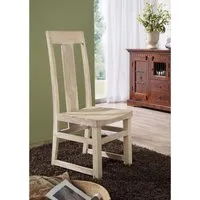 chaise 45x47 acacia blanchi blanc nature white #122