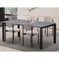 table repas zerator 180 cm pierre gris
