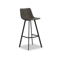 chaise de bar windsor gris 78 cm