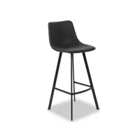 chaise de bar windsor noir 68 cm