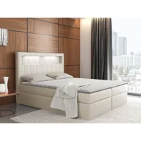 lit à ressorts aspyra 160x200 cm beige