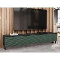 meuble tv-hifi deloni 4 portes vert
