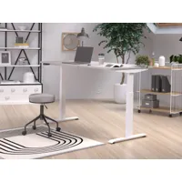 bureau à hauteur variable électrique jetlag 160 cm cachemire/blanc