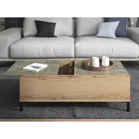 table basse rectangulaire lucca chêne helvezia