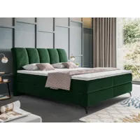 lit tapissier fogachia 160x200 cm vert