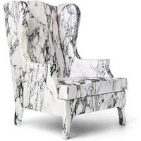 baleri italia fauteuil louis xv goes to sparta (marbre de carrare - tissu dacron)