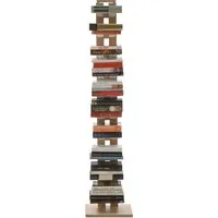 le zie di milano bibliothèque verticale zia ortensia (h 158 cm / naturel - hêtre massif et acier)