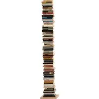 le zie di milano bibliothèque verticale zia ortensia (h 204 cm / naturel - hêtre massif et acier)