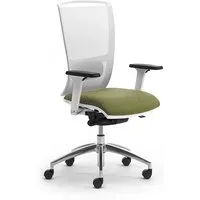 leyform fauteuil de bureau cometa w 55162 avec accoudoirs (cat. d et résille - aluminium, acier chromé et tissu)