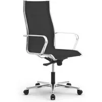 leyform fauteuil de bureau origami re 70211 (noir - acier, aluminium et résille)