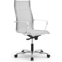 leyform fauteuil de bureau origami re 70211 (gris clair - acier, aluminium et résille)