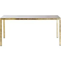 opinion ciatti table carrée iltavolo 130 cm (feuille d'or - métal)