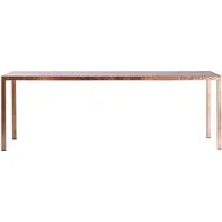 opinion ciatti table iltavolo 220 cm (feuille de cuivre - métal)