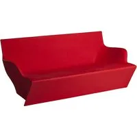 slide canapé pour extérieur kami yon (rouge - polyéthylène)