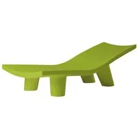 slide chaise longue pour extérieur low lita lounge (citron vert - polyéthylène)
