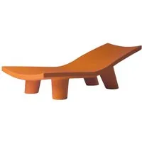 slide chaise longue pour extérieur low lita lounge (orange - polyéthylène)