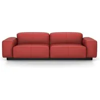 vitra canapé à deux places soft modular sofa (cuir premium - cuir cat. l40)