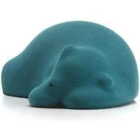 vitra pouf resting bear (turquoise - tissu)