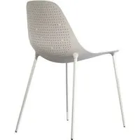 opinion ciatti set de 2 chaises mammamia punk (blanc avec rivets chromés - métal)