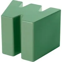 slide tabouret bas double u (vert mauve - polyéthylène)