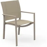talenti set de 4 chaises avec accoudoirs d'extérieur touch collection piùtrentanove (dove - aluminium verni et tissu)