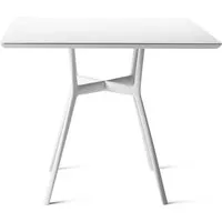 tribù table bistrot 80x80 cm d'extérieur branch (blanc - aluminium)