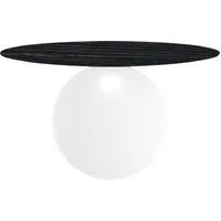 bonaldo table ronde circus ø 140 cm base blanc opaque (top laurent mat - métal et céramique)