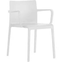 pedrali set de 4 chaises avec accoudoirs d'extérieur volt 675 (blanc - polypropylène)