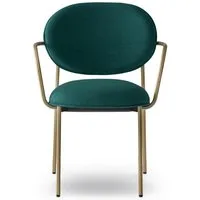 pedrali chaise avec accoudoirs blume 2955 (cat. c - aluminium et tissu)