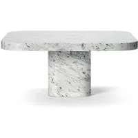 classicon table basse bow 3 marble (blanc carrara - marbre)
