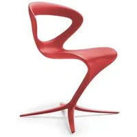 infiniti chaise callita chair (rouge - polyuréthane/aluminium)