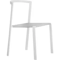 myyour chaise pour l'extérieur push (matt white / white - aluminium et textilène)
