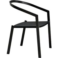 myyour fauteuil lounge pour l'extérieur push (gunmetal / black - aluminium et textilène)