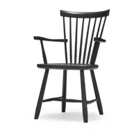 stolab chaise avec accoudoirs lilla åland chêne noir