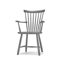 stolab chaise avec accoudoirs lilla åland chêne gris foncé
