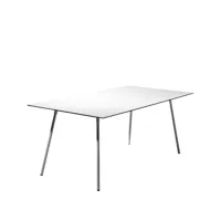 smd design table à manger ella rectangulaire blanc, 180x90 cm