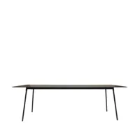 smd design table à manger ella rectangulaire gris foncé, 220x90 cm