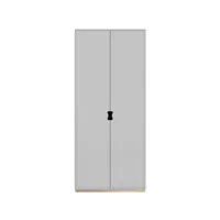 asplund armoire haute snö f light grey, base en bouleau, dj.30 cm