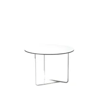smd design table basse tellus blanc, structure blanche, h44 d64