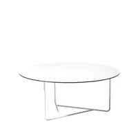 smd design table basse tellus blanc, structure blanche, h41 d100