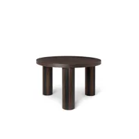 ferm living table basse post oak smoked, small, lines