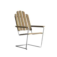 grythyttan stålmöbler chaise longue a3 chêne huilé-structure en acier avec galvanisation à chaud