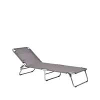 fiam chaise longue amigo xxl tissu continente-support en aluminium
