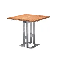 smd design table paus chêne, structure galvanisée
