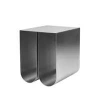 kristina dam studio table d'appoint curved stainless steel