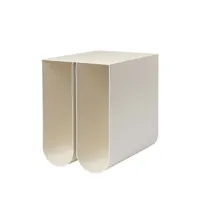 kristina dam studio table d'appoint curved beige