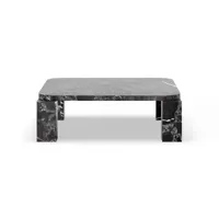 new works table basse atlas 82x82 cm costa black marble