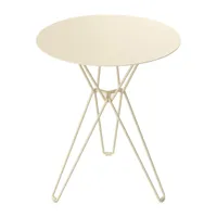 massproductions table bistrot tio ø 60 cm ivory